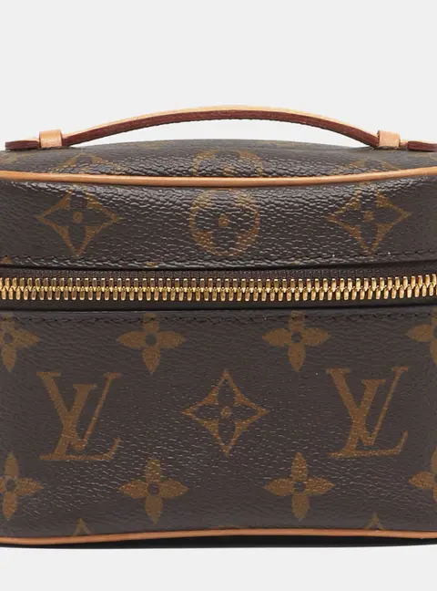 Louis Vuitton Nice Nano Monogram Canvas Pouch Clutch