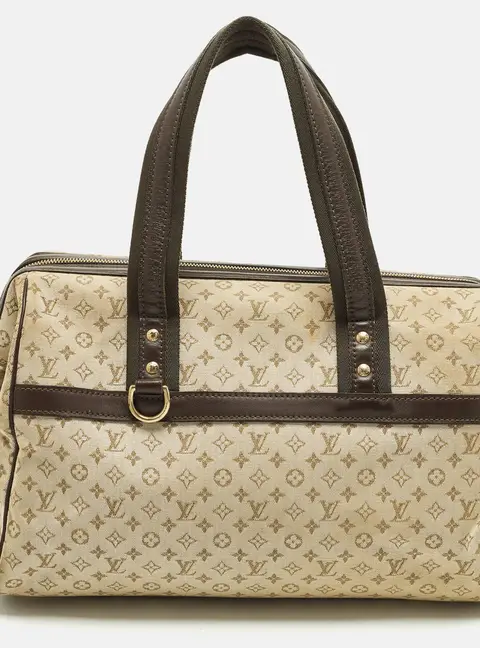 Louis Vuitton  Josephine GM Green/Brown Monogram Mini Lin Canvas Bag