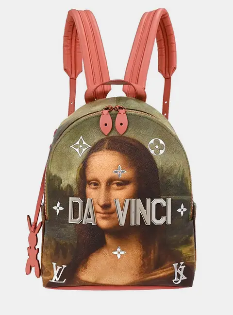 Louis Vuitton Masters Collection Palm Springs Mini Da Vinci Coated Canvas and Leather Backpack Bag
