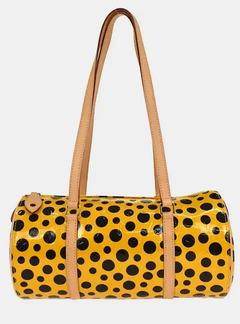 Louis Vuitton Papillon 30 Yellow Pumpkin Dot Top Handle Bag