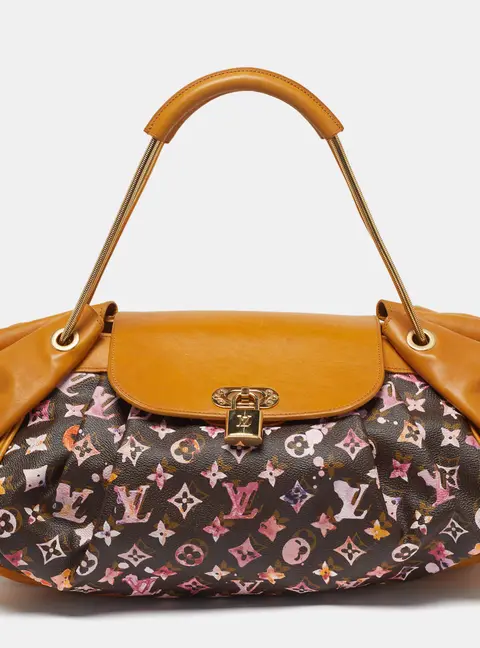 Louis Vuitton Aquarelle Jamais Limited Edition Richard Prince Monogram Watercolor Canvas Bag