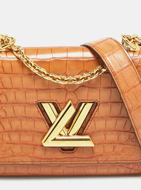 Louis Vuitton Twist PM Brown Crocodile Bag