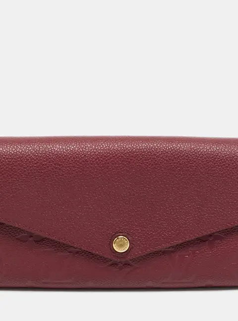 Louis Vuitton Sarah Aurore Monogram Empreinte Leather Continental Wallet