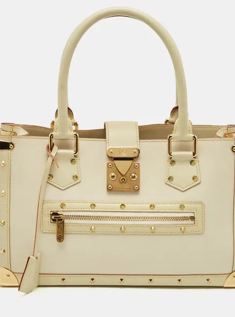 Louis Vuitton Le Fabuleux White Suhail Leather Bag