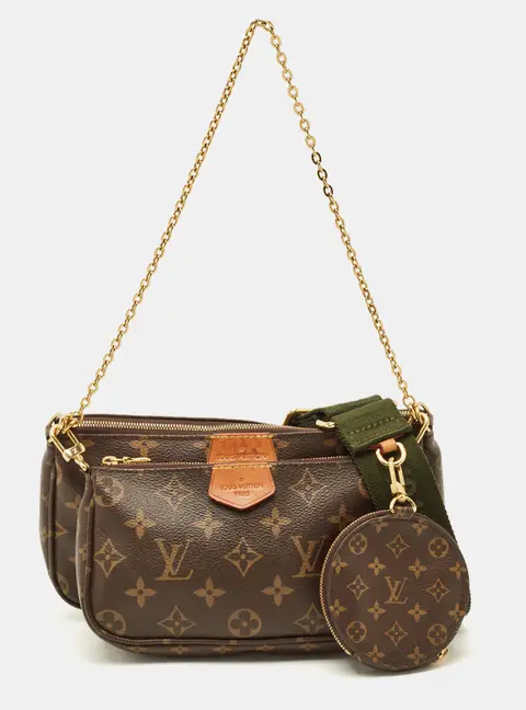 Louis Vuitton Multi-Pochette Accessories Khaki Monogram Canvas Bag