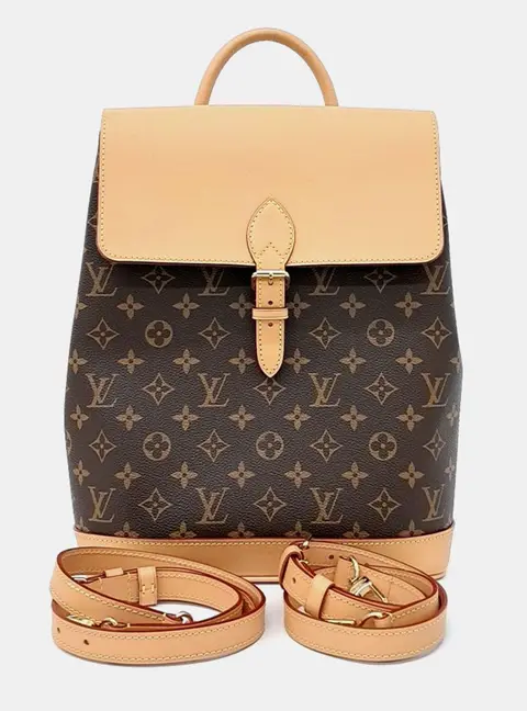 Louis Vuitton Soho MM Brown Monogram Canvas Backpack Bag