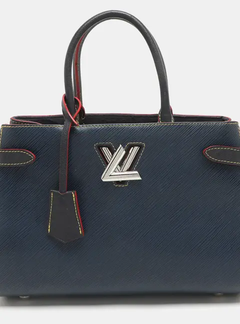 Louis Vuitton Twist Indigo Epi Leather Tote Bag