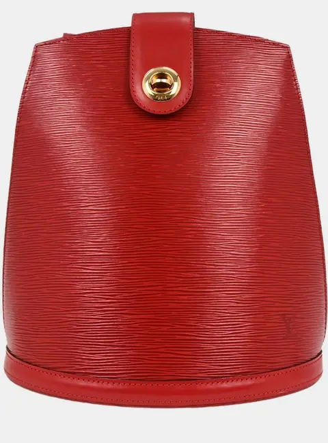 Louis Vuitton Cluny Red Epi Leather Shoulder Bag