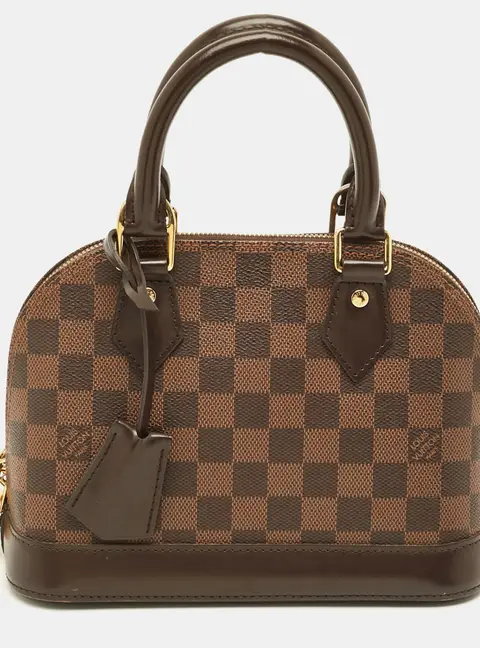 Louis Vuitton Alma BB Damier Ebene Canvas Bag