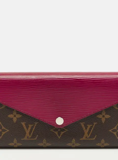 Louis Vuitton Fuchsia Epi Leather and Monogram Canvas Marie-Lou Long Wallet