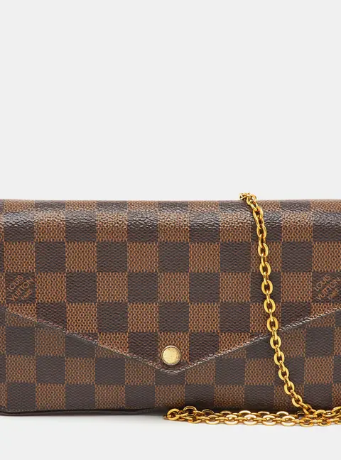 Louis Vuitton Damier Ebene Canvas Pochette Felicie Bag