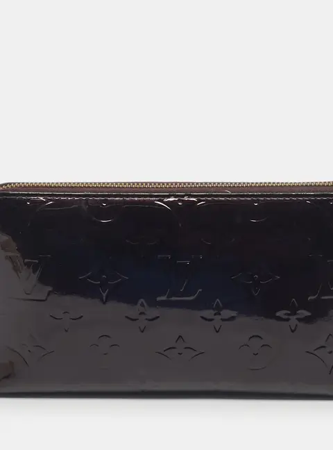 Louis Vuitton Amarante Monogram Vernis Zippy Organizer Wallet