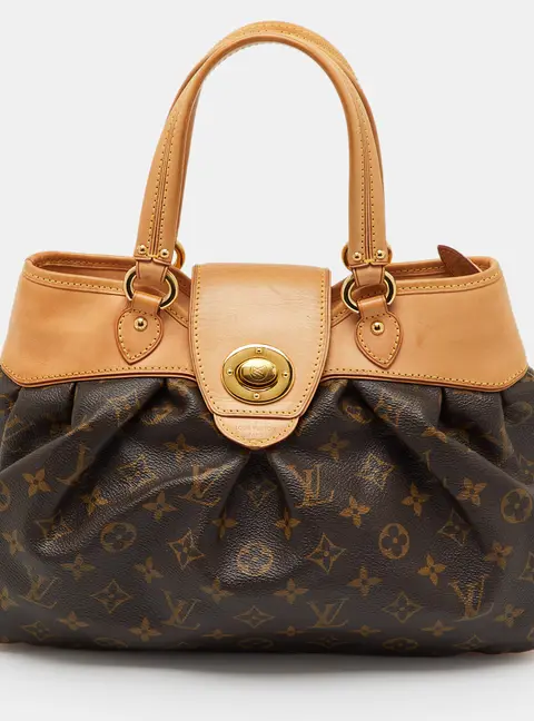 Louis Vuitton Boetie Brown Coated Canvas and Leather Satchel