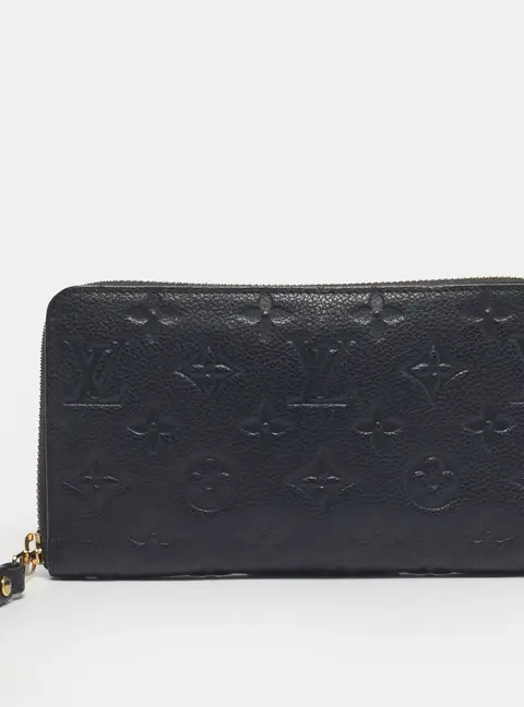 Louis Vuitton Blue Infini Monogram Empreinte Leather Zippy Wallet
