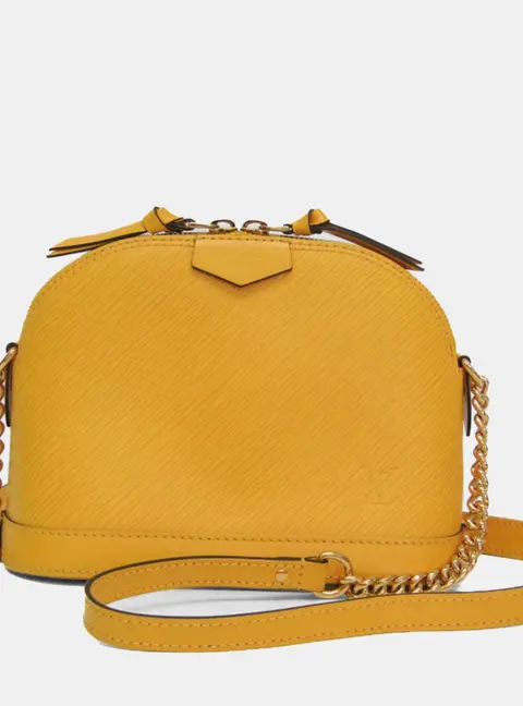 Louis Vuitton Epi Alma mini Shoulder Bag Citron Yellow