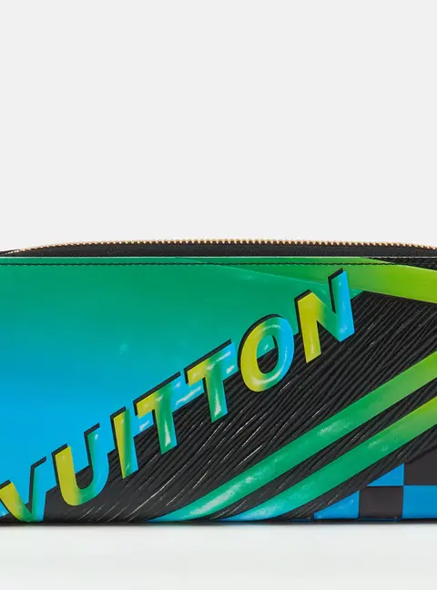 Louis Vuitton Multicolor Epi Leather Race Print Limited Edition Zippy Wallet