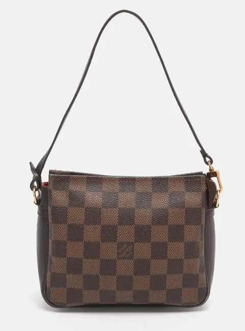 Louis Vuitton Trousse Pochette Brown Coated Canvas Clutches