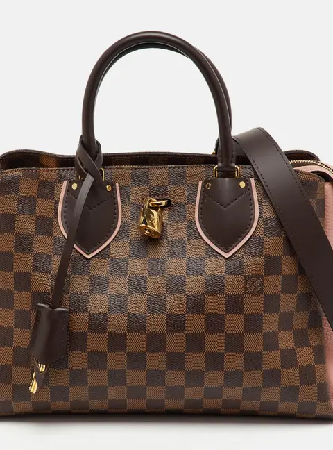 Louis Vuitton Normandy Brown Coated Canvas and Leather Tote Bag