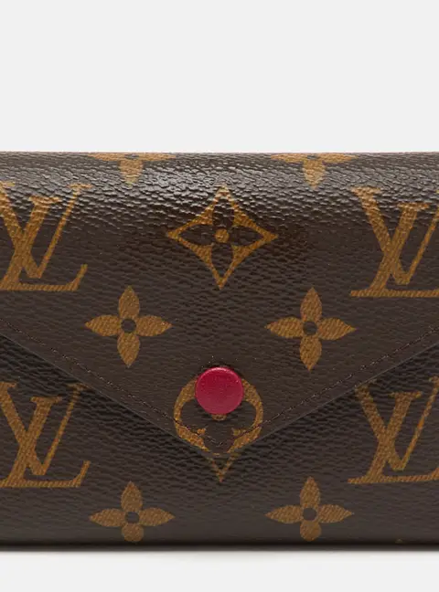 Louis Vuitton Victorine Brown Coated Canvas Compact Wallet