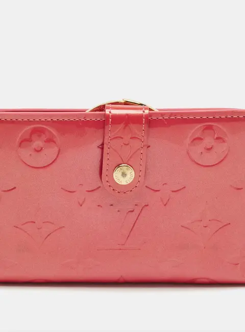 Louis Vuitton Framboise Monogram Vernis French Purse Wallet