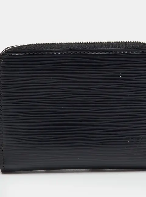 Louis Vuitton Black Epi Leather Zippy Coin Purse