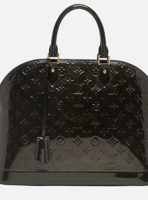 Louis Vuitton Vert Bronze Monogram Vernis Alma GM Bag