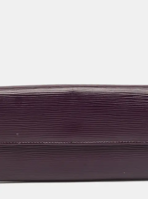 Louis Vuitton Sarah Purple Leather Continental Wallet