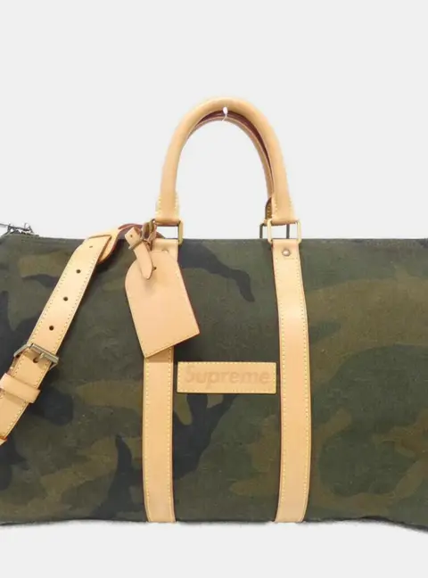 Louis Vuitton (Supreme) Keepall Bandouliere 45cm Boston Bag
