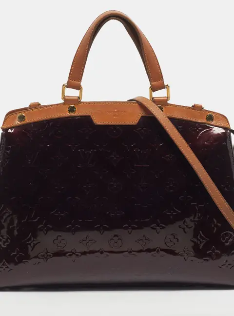 Louis Vuitton Brea GM Amarante Monogram Vernis Bag