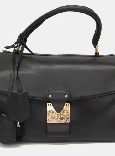 Louis Vuitton Speedy PM Black Cuir Orfevre Top Handle Bag