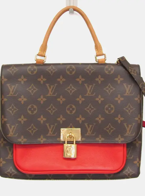 Louis Vuitton Marignan Red Brown Monogram Shoulder Bag