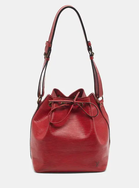 Louis Vuitton Vintage No&eacute; Red Epi Leather Bag
