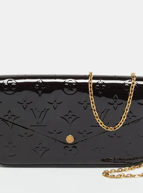 Louis Vuitton Felicie Amarante Monogram Vernis Pochette