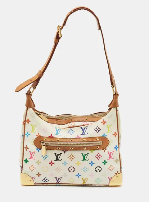 Louis Vuitton Boulogne White Monogram Multicolore Canvas Bag
