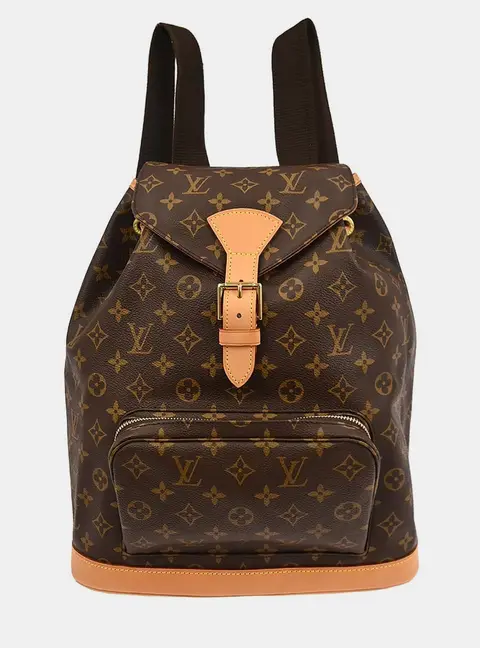 Louis Vuitton Montsouris GM Brown Monogram Canvas Backpack Bag