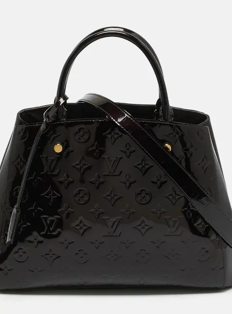 Louis Vuitton Montaigne MM Amarante Monogram Vernis Bag