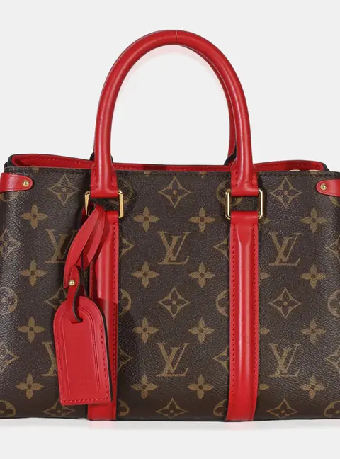 Louis Vuitton Soufflot BB Cherry Monogram Canvas Leather Satchel Bag