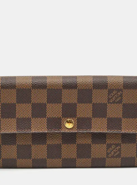 Louis Vuitton Sarah Damier Ebene Canvas Wallet