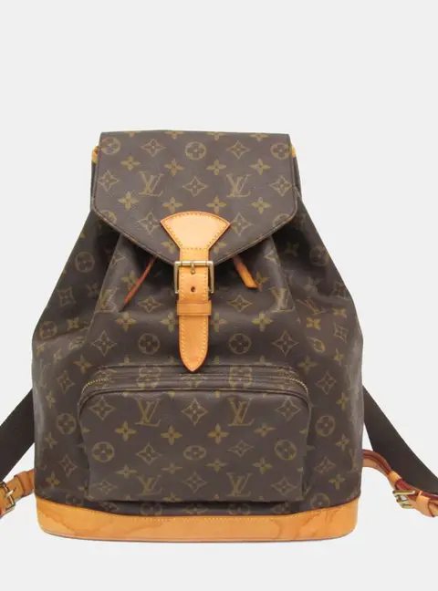 Louis Vuitton Montsouris GM Brown Monogram Canvas Backpack Bag