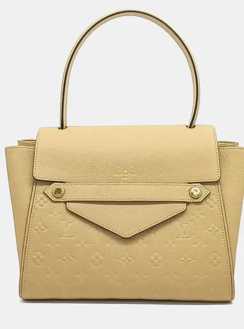 Louis Vuitton Trocadero MM Beige Monogram Empreinte Leather Top Handle Bag