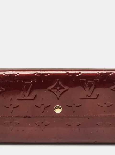 Louis Vuitton Sarah Rouge Fauviste Monogram Vernis Wallet