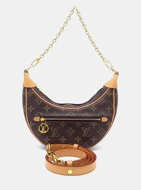 Louis Vuitton Loop Monogram Canvas Brown Coated Canvas Shoulder Bag