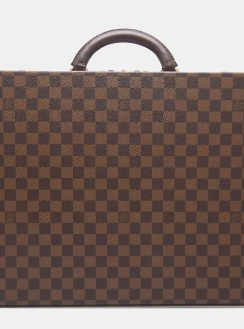 Louis Vuitton Damier Ebene President Classeur Brown Damier Ebene Canvas Briefcase Bag