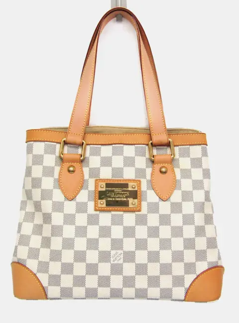 Louis Vuitton Hampstead PM Azur Damier Ebene Canvas Top Handle Bag