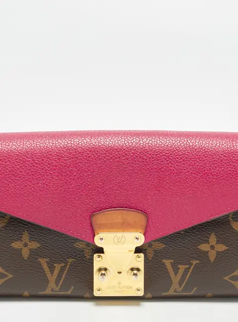 Louis Vuitton Pallas Grape Monogram Canvas and Leather Continental Wallet