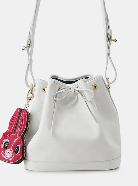 Louis Vuitton Petit Noe White Epi Leather Shoulder Bag