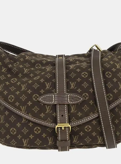 Louis Vuitton Monogram Mini Lin Saumur 30 Shoulder Bag
