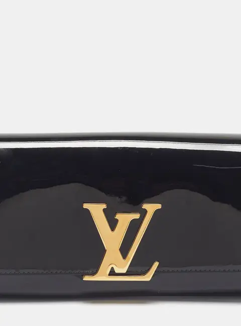 Louis Vuitton Louise Black Vernis Clutch