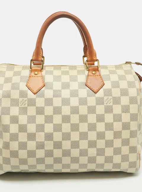 Louis Vuitton Speedy 30 Damier Azur Canvas Bag