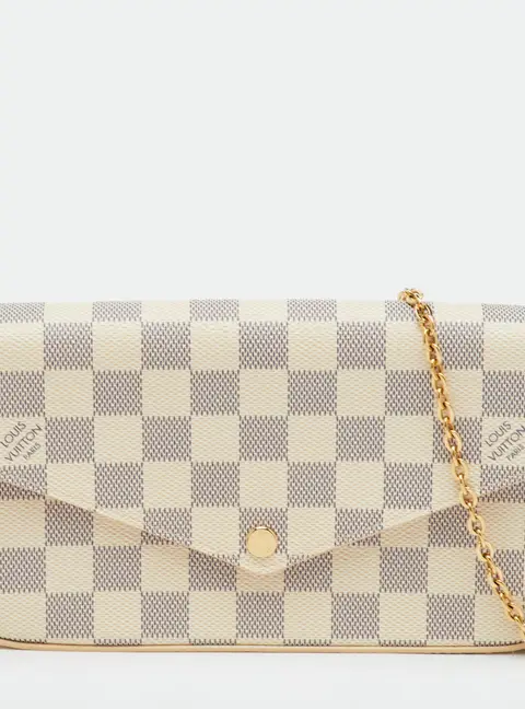 Louis Vuitton Felicie Damier Azur Canvas Pochette